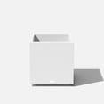thumbnail image 1 of Veradek Block Series Cube Medium Plastic Planter - White, 1 of 13