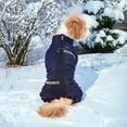 thumbnail image 2 of Warm Dog Winter Coat with Leash Attachment Four Legged Lined Jacket for Cold Weather and Outdoor Walking, 2 of 6