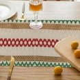 thumbnail image 6 of Btomtd 60.23 x 13.77 inch Embroidered Towel Table Runner with Tassels Tea Table Use Table Runner Dining Table Dresser Table Flag Christmas Cloth Decor, C-M, 6 of 6