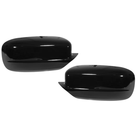Pair Plastic Car Exterior Rear View Mirror Cover Cap Overlay for Dodge Charger 2011-2021 Gloss Black