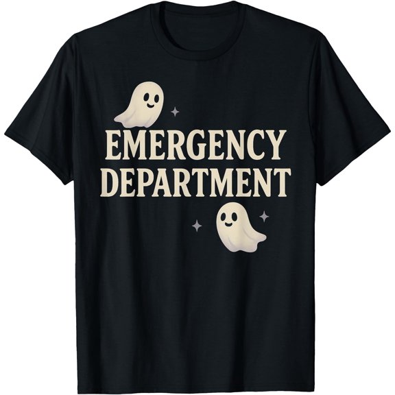 Er Halloween Emergency Department Cute Ghost Design Spooky T-Shirt , Vintage T-Shirt