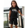 thumbnail image 1 of US Army Veteran Printed T-Shirt for Girls, Casual Crew Neck Short Sleeve Top TEE, Cotton Knit Fabric, Summer Sportswear, Regular Fit, for Outdoor, 1 of 5