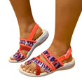 thumbnail image 2 of Vedolay Heeled Sandals Summer Wedge Women's Beach Cute Dressy Peep Toe Comfortable Sandal,Pink 8.5, 2 of 5