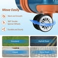 thumbnail image 6 of 3 Piece Hardshell Luggage Sets with Double Spinner Wheels, Lightweight Suitcase with TSA Lock, 20in Carry on Luggage 24in 28in Check in Luggage, Blue, 6 of 9