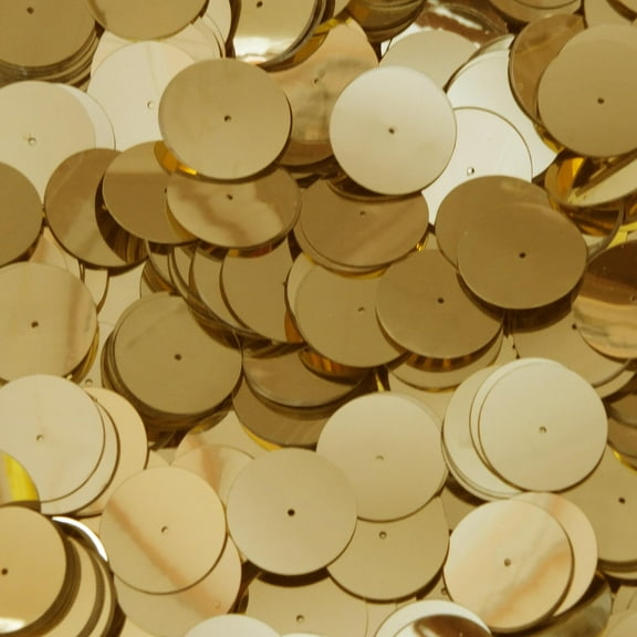 Gold Sequins 20mm Shiny Metallic Made in USA