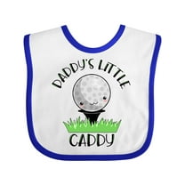 Inktastic Daddy's Little Caddy Cute Golf Ball Boys or Girls Baby Bib