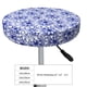 thumbnail image 4 of Disketp Blue And White Flowers Funda Redonda para Taburete, Funda de Cojín para Silla de Bar Suave y Elástica-12 inch, 4 of 7