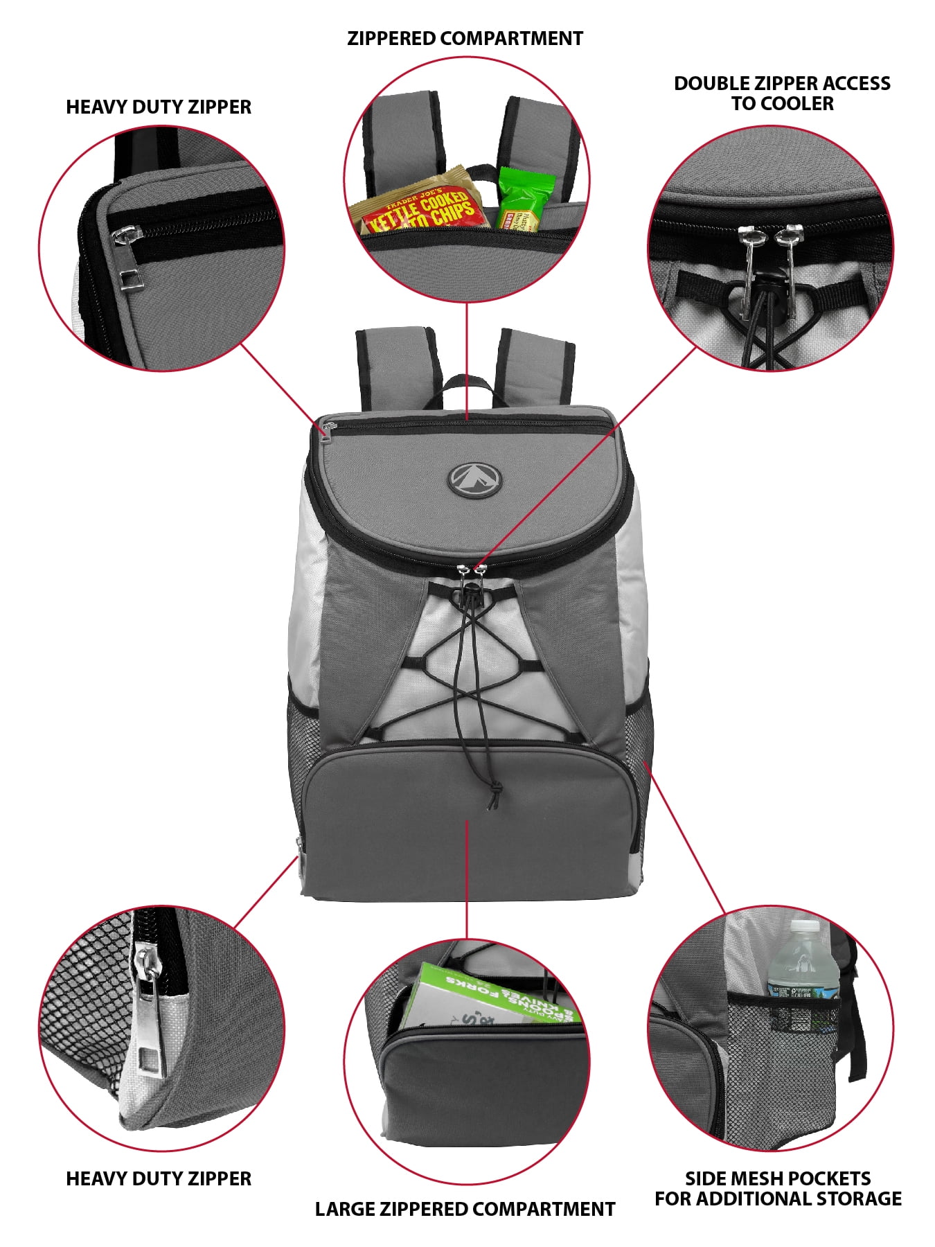 GigaTent 25 cans Soft Sided Cooler Gray