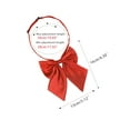thumbnail image 2 of INSPIRE CHIC Women's Adjustable Solid Color Pre-tied Bowknot Uniform Bow Tie Red, 2 of 5