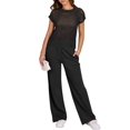thumbnail image 2 of Outfit ANRABESS, suéter para mujer, pantalones anchos, talla S, color negro, 2 of 9
