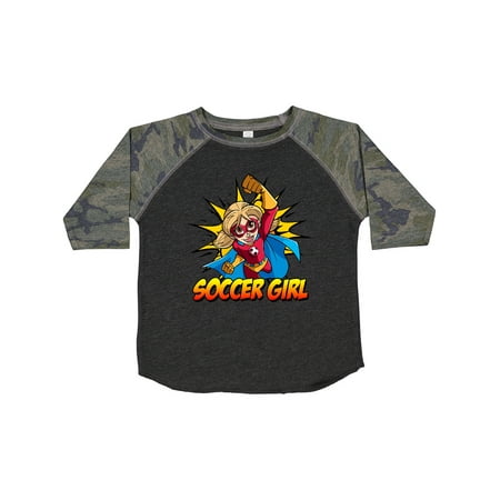 

Inktastic Soccer Girl Superhero Gift Toddler Toddler Girl T-Shirt