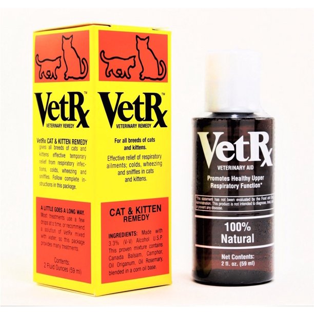 VetRx Cat & Kitten 2 oz Sneezing Cold Cough Respiratory Ailments