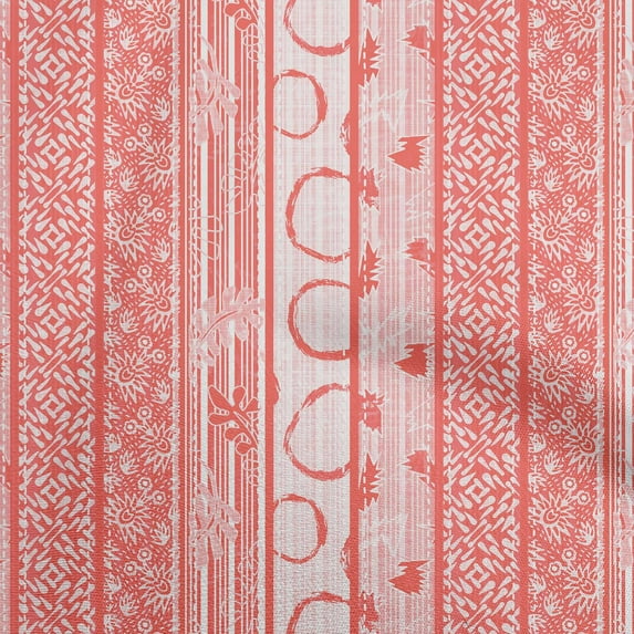 oneOone Silk Tabby Dark Peach Fabric Aaian Batik Sewing Material Print Fabric By The Yard 42 Inch Wide