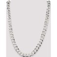 thumbnail image 5 of Sterling Silver 11.75mm Flat Curb Chain (24 X 11.75) Made In Italy qlb300-24, 5 of 5