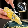 thumbnail image 3 of Corn On The Cob Remover Long Handle Stainless Steel Corn Stripping Tool, Corn Peeler For Corn On The Cob, Corn Cutter To Cut Corn Off The Cob,Stainless Steel Corn Stripper Tool (2PCS), 3 of 10