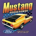 thumbnail image 6 of Wild Bobby Ford Yellow Mustang Horsepower Cars and Trucks Women Tri-Blend Racerback Tank Top, Purple Rush, X-Large, 6 of 6
