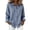 Blue #62, variant on Linen Shirts for Women V Neck Lightweight Flowy Tops Long Sleeve Plaid Button Down 2026 Soft Shirt Fall Business Clothes Light Blue L