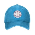 thumbnail image 1 of ZICANCN Sport Icon Adjustable Baseball Cap Women , Hats for Men Adult Washed Cotton Denim Baseball Caps Fashion Blue, 1 of 8