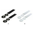 thumbnail image 3 of Wweixi Radiator Pipe Covers Hole Ring Pipe Fittings Chrome Effect Pipe Covers black, 3 of 6