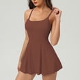 thumbnail image 1 of PISONIC Robe de Tennis avec Short Intégré et Soutien-Gorge Robe Athlétique pour Femmes Été Golf Active Robe d'Entraînement, 1 of 7
