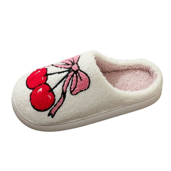 TJAZFJPA Warm Slippers Indoor Outdoor Couples Winter Fashion Printed Slippers Comfortable Warm Shoes for Home Slippers for Women Indoor Memory Foam Slippers for Women Black Leather