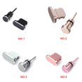 thumbnail image 3 of Inteprter Puerto de carga de metal 3.5mm Auricular Jack Reemplazo de tapón antipolvo USB para XS 8 7 7 6 6S Plus Mini Tapón antipolvo Cables de audio/vídeo oro, 3 of 6