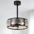 thumbnail image 3 of 18" Industrial Ceiling Fan with Light and Remote Control Reversible Blades 6 Speed for Dining Room, 3 of 10