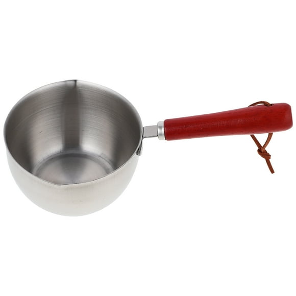 KAKOWELY Small Stainless Steel Sauce Pan Induction Pot Kitchen Cookware for Cooking Boiling Stewing,7.8"X4.13"X3.35"