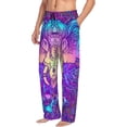 thumbnail image 2 of Xecao Elephant in Tribal Style Men's Straight Lounge Pajama Pants: The Ultimate in Comfortable Sleepwear, 2 of 9
