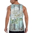 thumbnail image 3 of Xecao Vintage Rose1 Men's Tank Top Workout Quick Dry Sleeveless Gym Jogging Muscle Shirts Summer Swim Beach Tops, 3 of 9