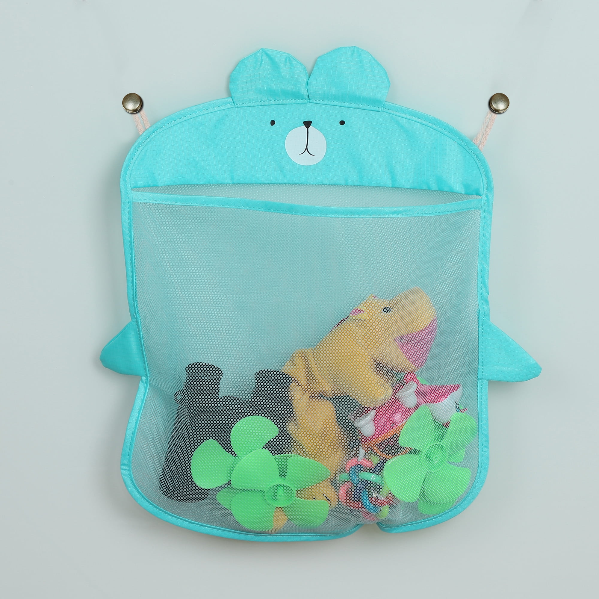 Bath Toy Organizer - Tub Toy Mesh Bag -Tub Toy Storage - Quick Dry Bathtub Toy Holder , Cyan 15.