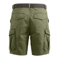 thumbnail image 4 of Fgvctg Work Shorts for Men Elastic Waistband Casual Summer Hiking Fishing Cargo Shorts Stretch Waist Waistband Tactical Classic Fit Short Work Lightweight Pants with Pockets,Light Green,4XL, 4 of 5