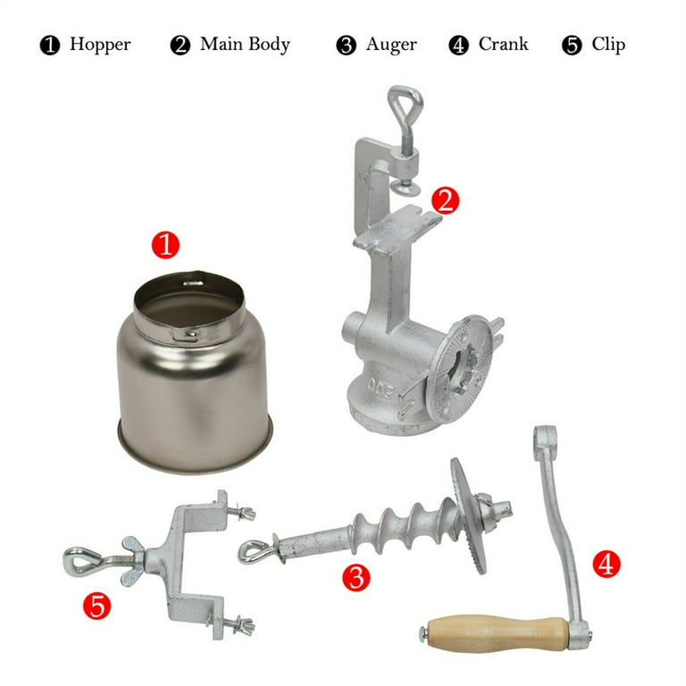  H-YEEU Grain Mill Hand Crank,Stainless Steel Manual Food Grinder  Table Clamp Corn Grinder Mill with Fineness Adjustable Spring for Wheat  Grain Oats Coffee Spice Nut Herbs Grinder Mill : Home 