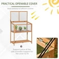 thumbnail image 4 of Outsunny 36" x 20" x 41" Wooden Greenhouse Raised Potted Plant Protection Box, 4 of 9