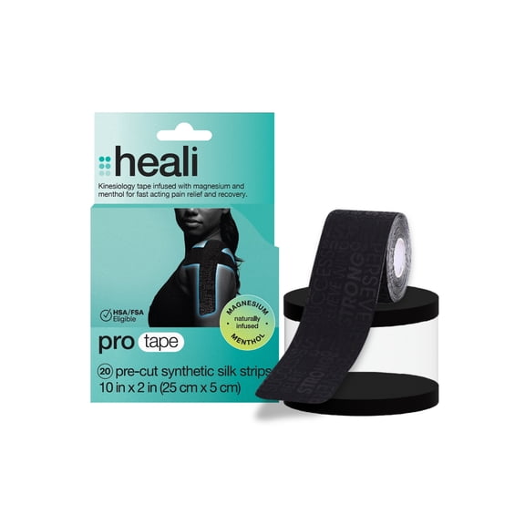 Heali Medical Precut Shape-Black tape with inspiration words