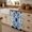 Blue, variant on Vintage Flower Cabinet Curtains for Kitchen 28"W x 51"L, Greek Cobalt Blue Mandalas Floral Tile Texture Under Sink Skirt Magic Tape Short Curtain Decorative Privacy Panel for Pantry Cabinet Opening