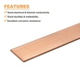 thumbnail image 3 of Uxcell Copper Flat Bar, 0.08" Thickness x 1.18" Width x 15.75" Length Copper Bar Stock, 3 of 6