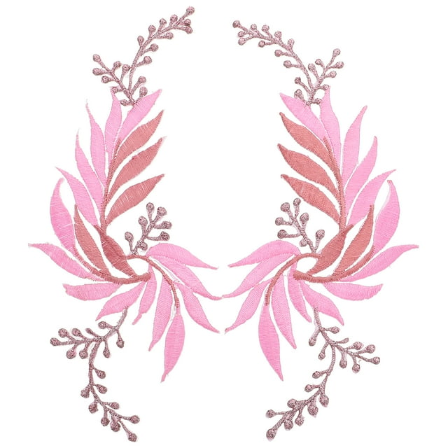 2pcs DIY Clothing Patches Embroidered Applique Embroidery Clothes Iron On Patch