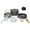 Black, variant on YAHHU 10-Piece Camping Hiking Cookware Set, Outdoor Portable Picnic Backpacking Cooking Kit, Non-Stick Lightweight Alumina Pot Frying Pan Set with Kettle, Black (7.5 inches / 19 cm)