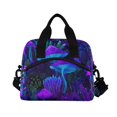 thumbnail image 6 of FORMRS Reusable Lunch Bag for Work School Leakproof Insulated Cooler with Adjustable Shoulder Strap, Night Mushrooms Pattern, 6 of 6
