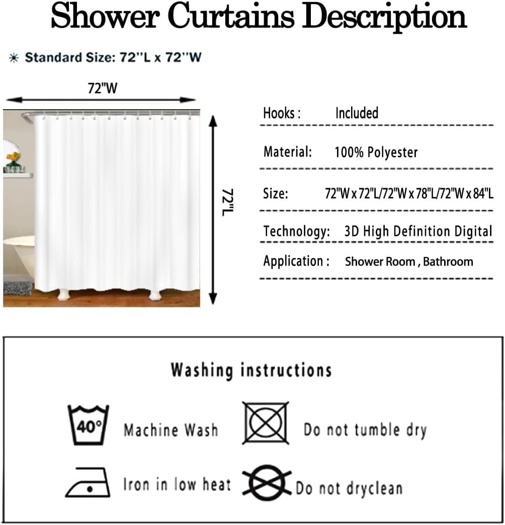Fruit Shower Curtain Strawberry Watermelon Bathroom Shower Curtain Set for Kids Adult Cute Papaya Lemon Pitaya Bath Curtain Cartoon Tropical Fruit Waterproof Curtains Colorful Room Decor 72x72 Inch