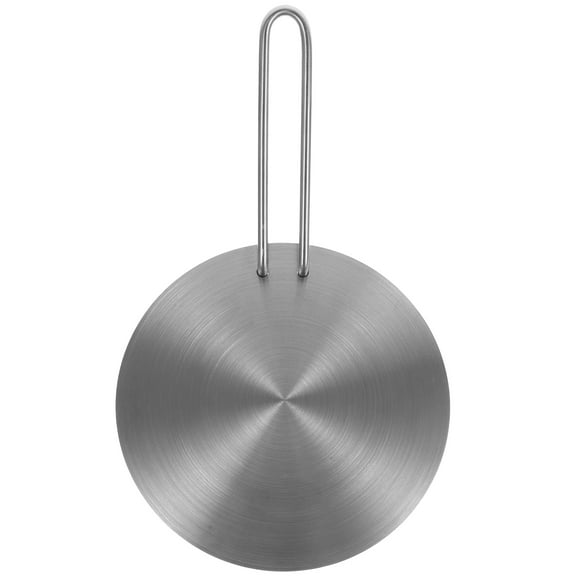 STOBOK Multipurpose Metal Induction Diffuser Plate for Induction Cookers and Gas Stoves with Handle
