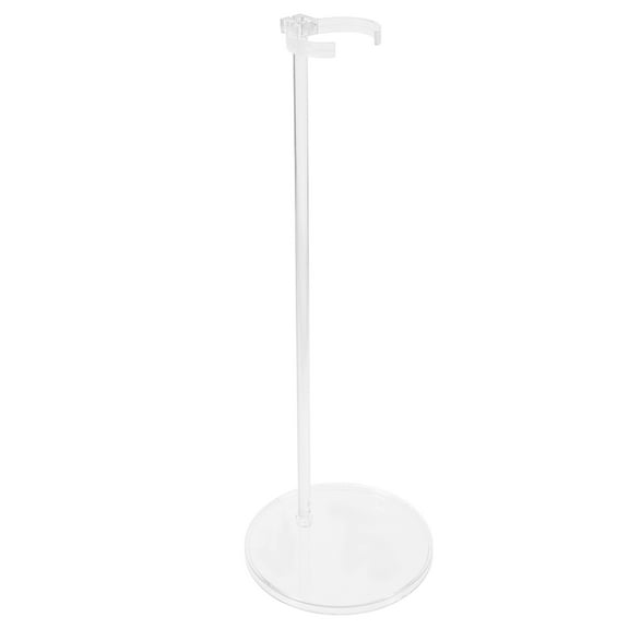 LEORX Adjustable Transparent Dolls Display Holder Plastic Stand for Stable Display