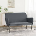 thumbnail image 1 of vidaXL Bench Dark Grey 108x79x79 cm Velvet, 1 of 5
