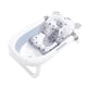 thumbnail image 2 of Asiento de baño para bebé Alfombrilla de soporte de seguridad Red de malla Lavable Transpirable Suave Ducha para niños pequeños Cojín para el cuerpo Cojín con correas Estrella blanca Vogacara BA000371-03, 2 of 7
