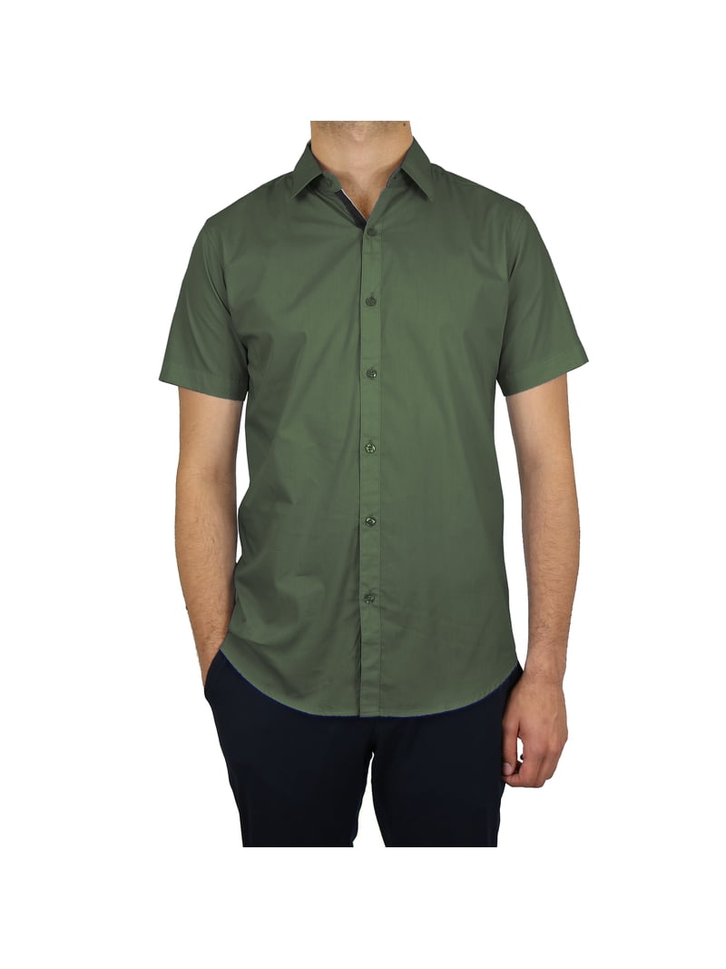 walmart short sleeve dress shirts Men's Short Sleeve Casual Shirts for Every Style