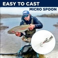 thumbnail image 3 of Lunkerhunt Micro Spoon Fishing Lures (4-Pack) | Spoon Fishing Bait Saltwater for Bass Fishing and Trout | Fishing Spoons Lures with Trebles Hooks (Feeding), 3 of 10