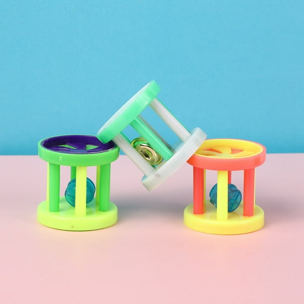 Juguetes para gatos pequeños tambores con forma de flor y sonido de gato para jugar y entretenerse