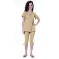 thumbnail image 1 of Moomaya Womens Nightwear Set Capri Cotton Sleepwear 2 Pcs Nightdresses, 1 of 6