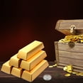 thumbnail image 6 of Fake Gold Bars Box,24 Pcs Party Theme Decoration Candy Boxes,Golden Bar Paper Favor Treat Boxes for Birthday and Party Supplies,Chocolate Gold Coins Foil,Treasure Brick Paper Boxes,5.5 x 3.2 inches, 6 of 8